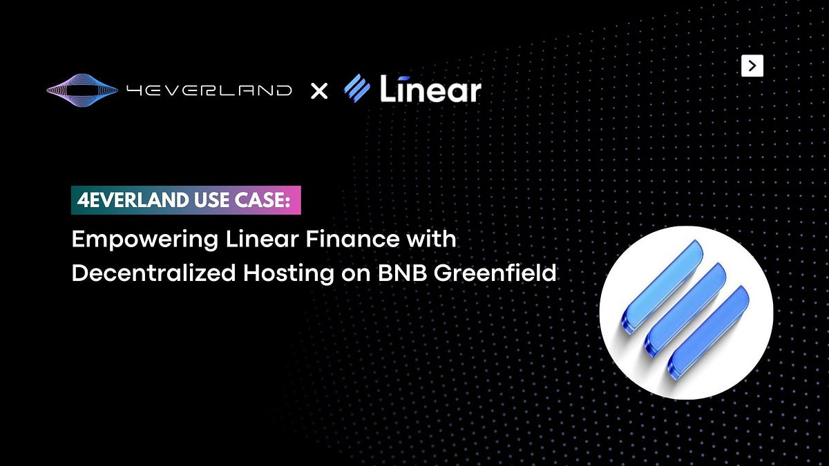 Linear Finance Leverages 4EVERLAND Hosting for Enhanced DeFi Solutions cover