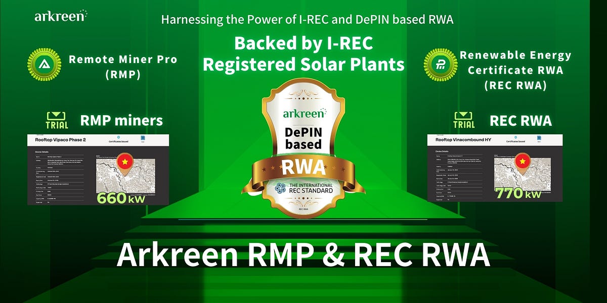 Arkreenが革新的なRMPおよびREC RWAマイナーを発表し、グリーンエネルギーの関与を変革 cover