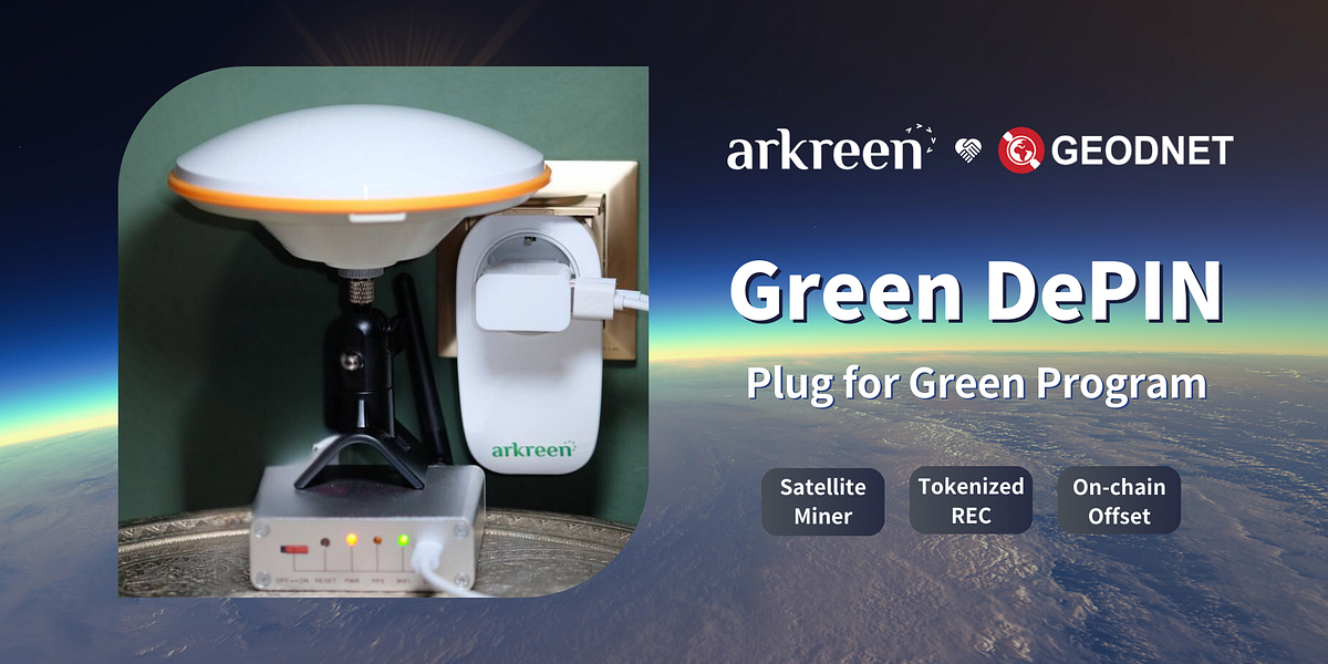 Arkreen and GEODNET Partner for Sustainable Green DePIN Initiative cover