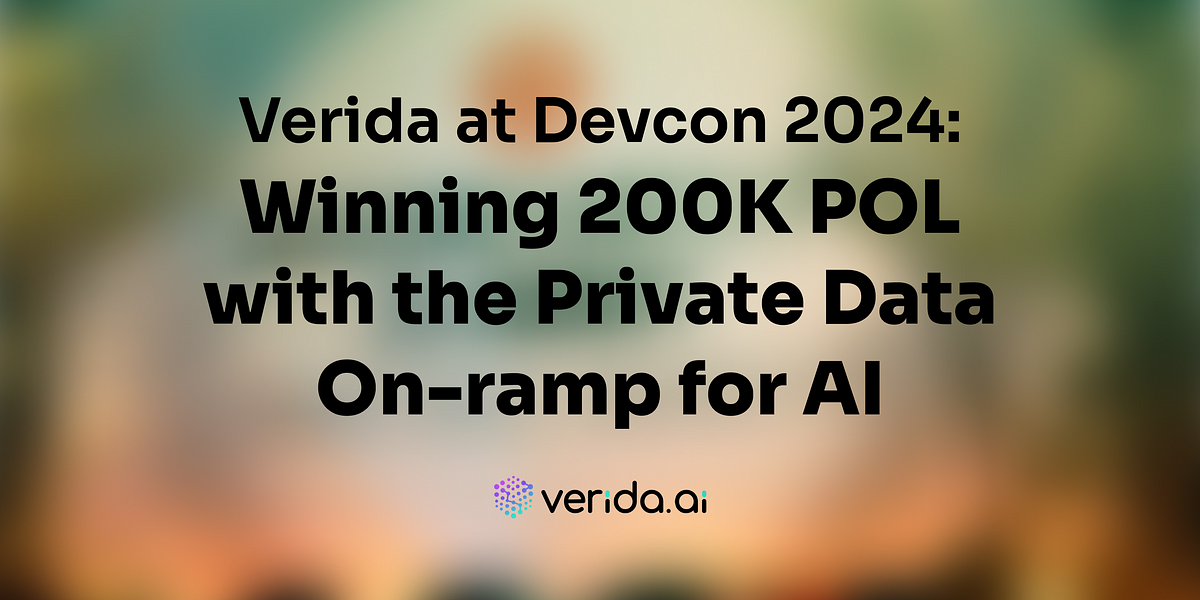 Verida Secures Second Place at POL Rush and Showcases AI Potential at Devcon 2024 cover