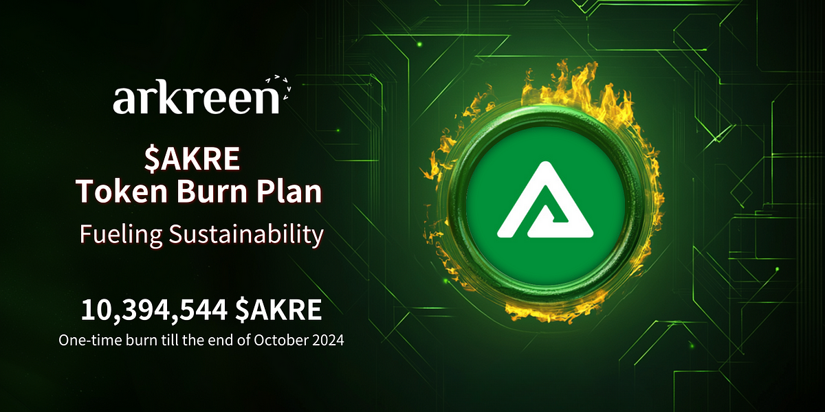 Fundação Arkreen Lança Plano de Queima de Token $AKRE para Sustentabilidade cover