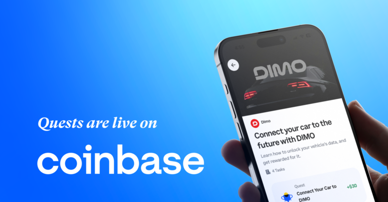 Coinbase lanza la iniciativa de recompensas de aprendizaje DIMO cover