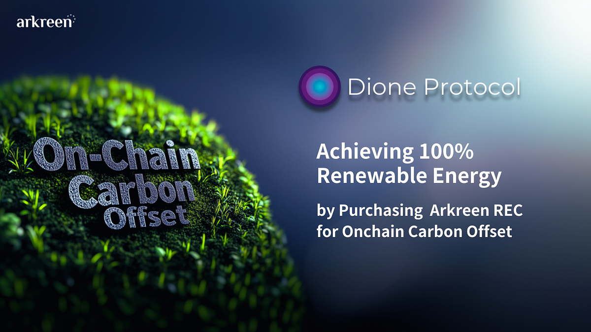 Dione Partners with Arkreen to Achieve 100% Renewable Energy cover