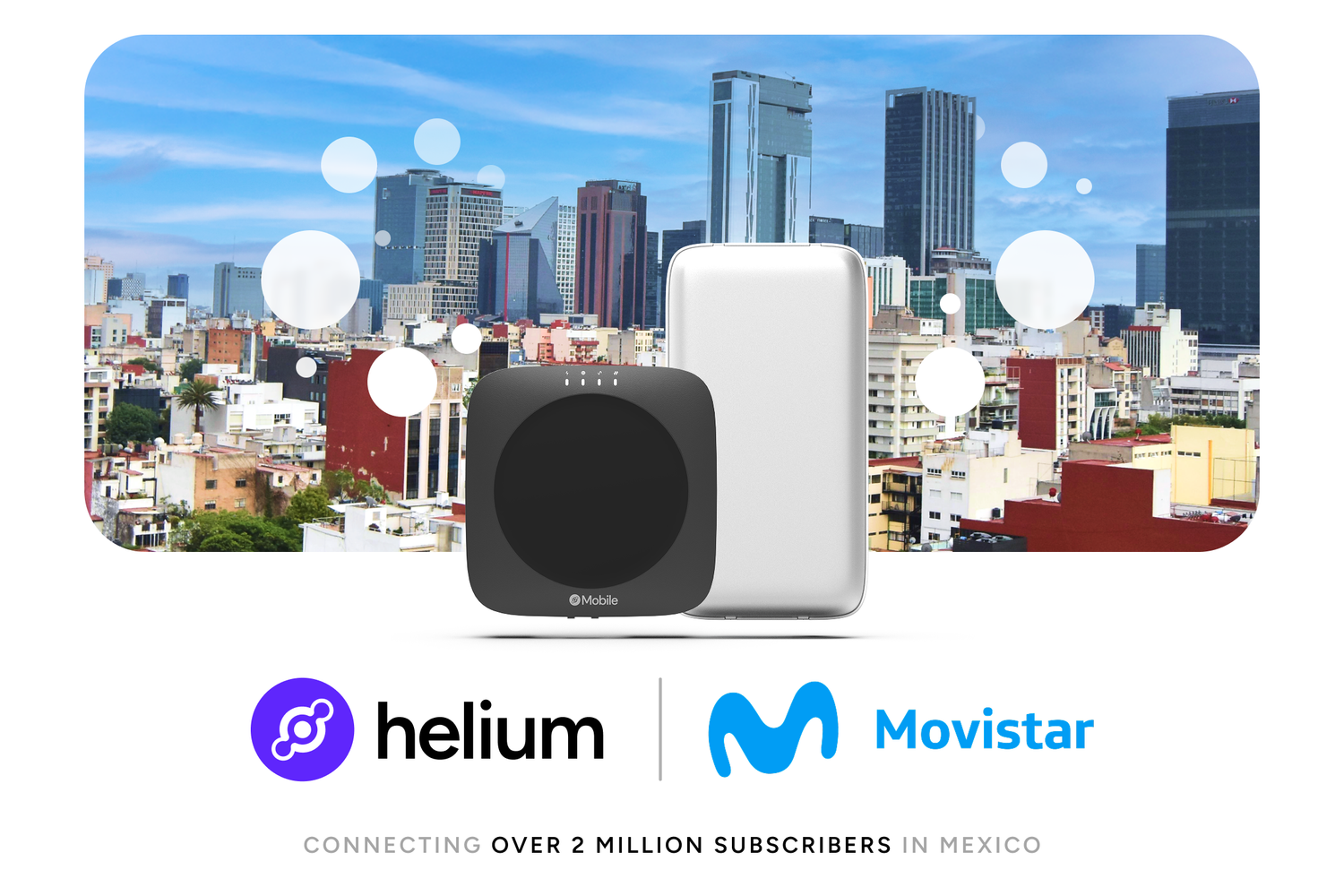 Helium Expands Partnership with Movistar in Mexico cover