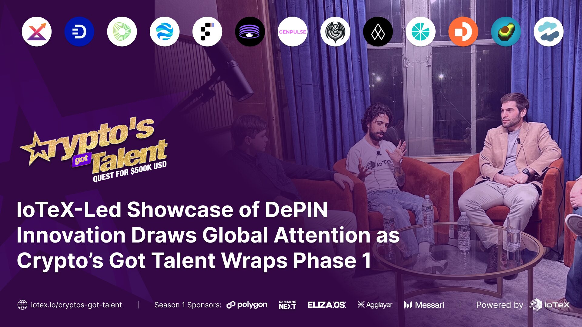Crypto’s Got Talent Concludes Phase 1, Showcasing DePIN Innovations cover